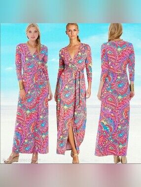 Lilly Pulitzer Adrina Feelin Groovy Wrap Dress